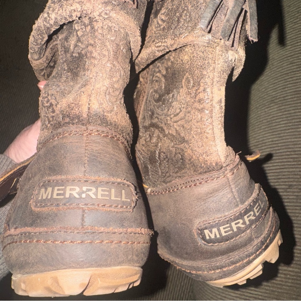 Merrell Brown Patterned Combat Boots - image 5